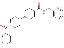 1'-(1-cyclohexen-1-ylcarbonyl)-N-(2-pyridinylmethyl)-1,4'-bipiperidine-4-carboxamide