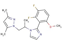 1-{2-[2-(2,3-difluoro-6-methoxyphenyl)-1H-imidazol-1-yl]propyl}-3,5-dimethyl-1H-pyrazole