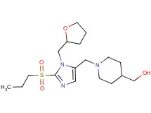 (1-{[2-(propylsulfonyl)-1-(tetrahydro-2-furanylmethyl)-1H-imidazol-5-yl]methyl}-4-piperidinyl)methanol