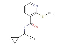 N-(1-cyclopropylethyl)-2-(methylthio)nicotinamide