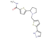N-methyl-5-(1-{[5-(1H-pyrazol-5-yl)-2-thienyl]methyl}-2-pyrrolidinyl)-2-thiophenecarboxamide