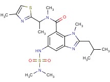 5-{[(dimethylamino)sulfonyl]amino}-2-isobutyl-N,1-dimethyl-N-[1-(4-methyl-1,3-thiazol-2-yl)ethyl]-1H-benzimidazole-7-carboxamide