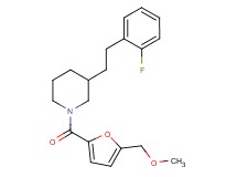 3-[2-(2-fluorophenyl)ethyl]-1-[5-(methoxymethyl)-2-furoyl]piperidine