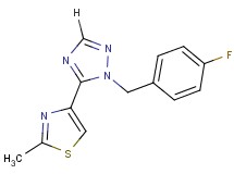 1-(4-fluorobenzyl)-5-(2-methyl-1,3-thiazol-4-yl)-1H-1,2,4-triazole