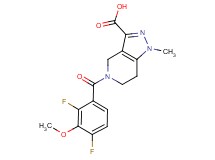 5-(2,4-difluoro-3-methoxybenzoyl)-1-methyl-4,5,6,7-tetrahydro-1H-pyrazolo[4,3-c]pyridine-3-carboxylic acid