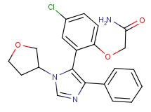 2-{4-chloro-2-[4-phenyl-1-(tetrahydrofuran-3-yl)-1H-imidazol-5-yl]phenoxy}acetamide