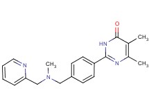 5,6-dimethyl-2-(4-{[methyl(pyridin-2-ylmethyl)amino]methyl}phenyl)pyrimidin-4(3H)-one