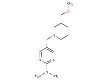 5-{[3-(methoxymethyl)piperidin-1-yl]methyl}-N,N-dimethylpyrimidin-2-amine