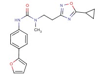 N-[2-(5-cyclopropyl-1,2,4-oxadiazol-3-yl)ethyl]-N'-[4-(2-furyl)phenyl]-N-methylurea