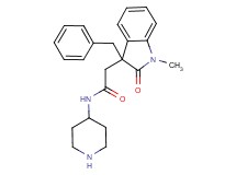 2-(3-benzyl-1-methyl-2-oxo-2,3-dihydro-1H-indol-3-yl)-N-piperidin-4-ylacetamide