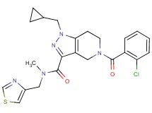 5-(2-chlorobenzoyl)-1-(cyclopropylmethyl)-N-methyl-N-(1,3-thiazol-4-ylmethyl)-4,5,6,7-tetrahydro-1H-pyrazolo[4,3-c]pyridine-3-carboxamide