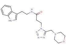 N-[2-(1H-indol-3-yl)ethyl]-3-[5-(4-morpholinylmethyl)-1H-tetrazol-1-yl]propanamide