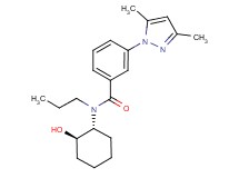 3-(3,5-dimethyl-1H-pyrazol-1-yl)-N-[(1R*,2R*)-2-hydroxycyclohexyl]-N-propylbenzamide