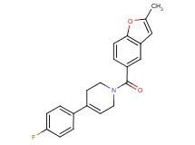 4-(4-fluorophenyl)-1-[(2-methyl-1-benzofuran-5-yl)carbonyl]-1,2,3,6-tetrahydropyridine