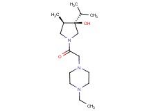 (3R*,4R*)-1-[(4-ethyl-1-piperazinyl)acetyl]-3-isopropyl-4-methyl-3-pyrrolidinol