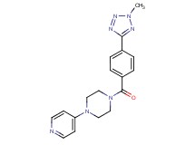 1-[4-(2-methyl-2H-tetrazol-5-yl)benzoyl]-4-pyridin-4-ylpiperazine
