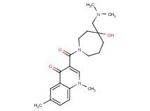 3-({4-[(dimethylamino)methyl]-4-hydroxy-1-azepanyl}carbonyl)-1,6-dimethyl-4(1H)-quinolinone
