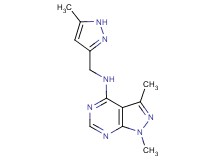 1,3-dimethyl-N-[(5-methyl-1H-pyrazol-3-yl)methyl]-1H-pyrazolo[3,4-d]pyrimidin-4-amine