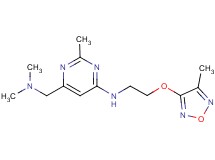 6-[(dimethylamino)methyl]-2-methyl-N-{2-[(4-methyl-1,2,5-oxadiazol-3-yl)oxy]ethyl}pyrimidin-4-amine