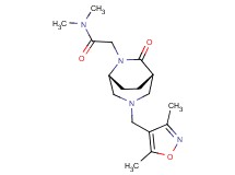 2-{(1S*,5R*)-3-[(3,5-dimethyl-4-isoxazolyl)methyl]-7-oxo-3,6-diazabicyclo[3.2.2]non-6-yl}-N,N-dimethylacetamide