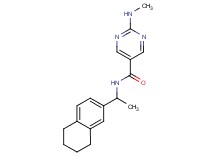 2-(methylamino)-N-[1-(5,6,7,8-tetrahydronaphthalen-2-yl)ethyl]pyrimidine-5-carboxamide