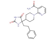 2-{4-[2,5-dioxo-4-(2-phenylethyl)imidazolidin-4-yl]piperidin-1-yl}nicotinamide