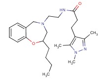 N-[2-(2-butyl-2,3-dihydro-1,4-benzoxazepin-4(5H)-yl)ethyl]-3-(1,3,5-trimethyl-1H-pyrazol-4-yl)propanamide
