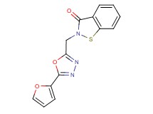 2-{[5-(2-furyl)-1,3,4-oxadiazol-2-yl]methyl}-1,2-benzisothiazol-3(2H)-one