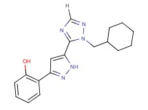 2-{5-[1-(cyclohexylmethyl)-1H-1,2,4-triazol-5-yl]-1H-pyrazol-3-yl}phenol