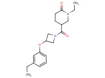 1-ethyl-5-{[3-(3-ethylphenoxy)-1-azetidinyl]carbonyl}-2-piperidinone