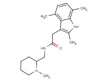 N-[(1-methyl-2-piperidinyl)methyl]-2-(2,4,7-trimethyl-1H-indol-3-yl)acetamide