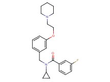 N-cyclopropyl-3-fluoro-N-{3-[2-(1-piperidinyl)ethoxy]benzyl}benzamide