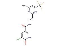 5-chloro-N-{2-[4-methyl-6-(trifluoromethyl)pyrimidin-2-yl]ethyl}-6-oxo-1,6-dihydropyridine-3-carboxamide