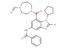 N-{1-cyclopentyl-7-[(4-formyl-1,4-diazepan-1-yl)carbonyl]-1H-benzimidazol-5-yl}benzamide