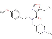 5-ethyl-N-[2-(4-methoxyphenyl)ethyl]-N-[(1-methylpiperidin-4-yl)methyl]-1,3-oxazole-4-carboxamide