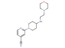 2-{4-[(2-morpholin-4-ylethyl)amino]piperidin-1-yl}isonicotinonitrile