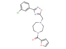 1-{[3-(3-chlorophenyl)-1,2,4-oxadiazol-5-yl]methyl}-4-(2-furoyl)-1,4-diazepane