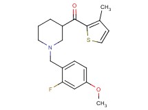 [1-(2-fluoro-4-methoxybenzyl)-3-piperidinyl](3-methyl-2-thienyl)methanone