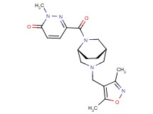 6-({(1S*,5R*)-3-[(3,5-dimethyl-4-isoxazolyl)methyl]-3,6-diazabicyclo[3.2.2]non-6-yl}carbonyl)-2-methyl-3(2H)-pyridazinone
