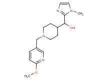 {1-[(6-methoxypyridin-3-yl)methyl]piperidin-4-yl}(1-methyl-1H-imidazol-2-yl)methanol