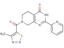 7-[(4-methyl-1,2,3-thiadiazol-5-yl)carbonyl]-2-pyridin-2-yl-5,6,7,8-tetrahydropyrido[3,4-d]pyrimidin-4(3H)-one