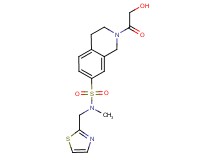 2-glycoloyl-N-methyl-N-(1,3-thiazol-2-ylmethyl)-1,2,3,4-tetrahydroisoquinoline-7-sulfonamide