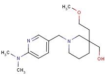 [1-{[6-(dimethylamino)-3-pyridinyl]methyl}-3-(2-methoxyethyl)-3-piperidinyl]methanol