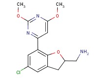 1-[5-chloro-7-(2,6-dimethoxypyrimidin-4-yl)-2,3-dihydro-1-benzofuran-2-yl]methanamine