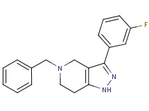 5-benzyl-3-(3-fluorophenyl)-4,5,6,7-tetrahydro-1H-pyrazolo[4,3-c]pyridine