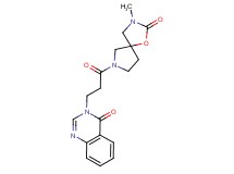 3-[3-(3-methyl-2-oxo-1-oxa-3,7-diazaspiro[4.4]non-7-yl)-3-oxopropyl]-4(3H)-quinazolinone