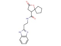 N-[2-(1H-benzimidazol-2-yl)ethyl]-2-oxo-1-oxaspiro[4.4]nonane-4-carboxamide