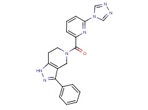 3-phenyl-5-{[6-(4H-1,2,4-triazol-4-yl)pyridin-2-yl]carbonyl}-4,5,6,7-tetrahydro-1H-pyrazolo[4,3-c]pyridine