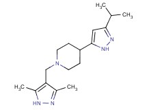 1-[(3,5-dimethyl-1H-pyrazol-4-yl)methyl]-4-(3-isopropyl-1H-pyrazol-5-yl)piperidine