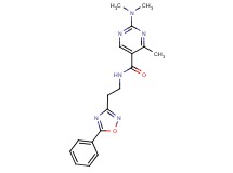 2-(dimethylamino)-4-methyl-N-[2-(5-phenyl-1,2,4-oxadiazol-3-yl)ethyl]-5-pyrimidinecarboxamide